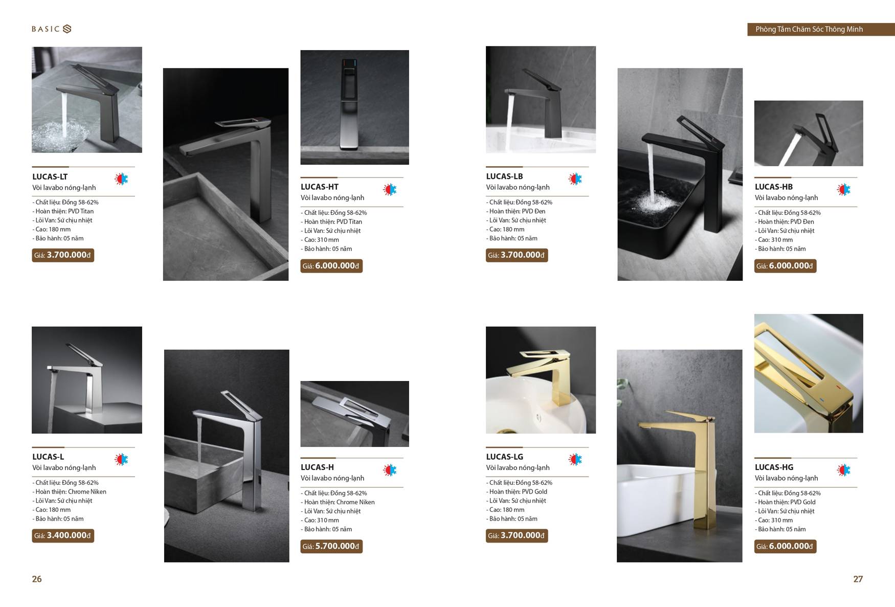 Thiết bị vệ sinh BASIC Bảng giá và Catalogue mới nhất 2025 /Page 13